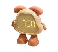 Generico Kids Alarm Clock, Digital Desk Clocks, Night Light Display, Multifunctional Sleep Trainer, Cute Up Timer for Daily Routine, Children, Boys, Girls, Bedroom, Study Room, 4.92x1.81x4.85 Inches
