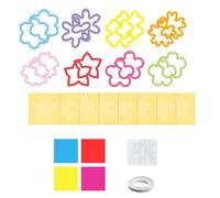 Generico Kids Art Paper | Creative Safe Portable Activity Crafts | Versatile Artistic Possibilities Portable Craft Kit Ornaments,for Children Girl Home Glass Window Birthday Party Outdoor School