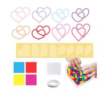 Generico Kids Art Paper | Creative Safe Portable Activity Crafts | Versatile Artistic Possibilities Portable Craft Kit Ornaments,for Children Girl Home Glass Window Birthday Party Outdoor School