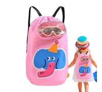 Generico Kids Beach Bag, Swimming Pool Backpack, 12.2x3.15in Sandproof Large Daypack, Lightweight Mesh Design, Quick Dry Travel Storage for Sports, Gym, Camping, Summer, Vacation