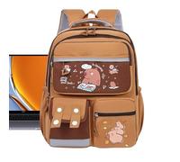 Generico Kids Capybara Backpack, Cartoon Animal School Bag, Waterproof Printed Pouch, Large-Capacity Travel Pack, 16.54x11.81x6.3 Inches Lightweight and Quality, Ideal for Kindergarten Trip