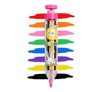 Genérico Kids Crayons - Rotating Press Crayons | Anti-Slip Safe Art Pencil | Rotating Press Crayon | Quick Drying For Children Boy Girl Artists Travel Class Home School Indoor