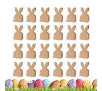 Generico Kids Easter Bags - 24 Pieces Rustic Paper Bunny Ears | Easter Goodie Bags Bunny Decor for Boys, Girls, Birthday, Party Favors, DIY Crafts, Snack or Chocolate Cake
