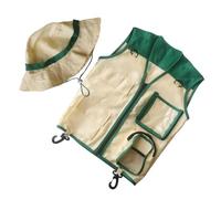 Generico Kids Explorer Vest and Hat, Outdoor Adventure Set, Explorer Gear