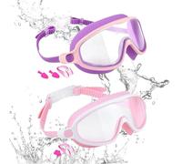 Generico Kids Goggles, Anti-Fog No-Leak Swim Eyewear for Children, Comfortable Water Glasses for Beach Snorkeling Diving Pool Summer Accessories for Boys Girls Swimming Fun 16.5x6.5cm