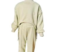 Generico Kids Green Tracksuit Set - Soft Cotton Fleece Sweatshirt & Jogger Pants | Cozy 2-Piece Loungewear Outfit. (4year)