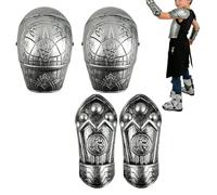 Generico Kids Knight Costume, Historical Foldable Props, Medium Size Outfit with Easy Wear Feature, Fabric Accessory, Medieval Set with Fun Design, Dress Up Gear for Halloween Cosplay