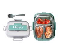 Generico Kids Lunch Box, Snack Containers, 56.98x9801 inches, 3-Compartment Leakproof Food Storage Box wuth Utensils, Microwave Safe for School Preschool Daycare Picnic Travel Meal Prep, Adults