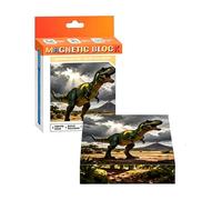 Generico Kids Magnetic Blocks - Dinosaur Pattern Building Toy | Magnetic Assembly Cubes,for Boys Home School Classroom Kindergarten Homeschool Preschool Birthday Holiday