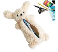 Generico Kids Pencil Case Large Capacity - 3D Animal Cartoon Plush Pouch