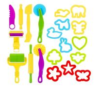 Generico Kids Play CHOUGO Strum Kit - 20 Pezzi Finge Play per L'Impasto | Strumenti di Modanatura della plastilina e Forme Creative per Bambini, Ragazze e Ragazzi, Regalo educativo Divertente per Le