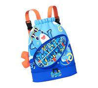 Generico Kids Pool Bag, Wet and Dry Separation Swim Backpack, Polyester Fiber with EVA Drawstring, Features Shoe Compartment, Perfect for Swimming, 11.02x5.51x14.96 Inches