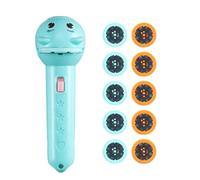 Generico Kids Projection Flashlight, Cartoon Projector Torch, 4.45x1.38in Educational Slide Lamp, 80 Pattern Shadow Play, Fun Learning Toy, Handheld Night Light for Children