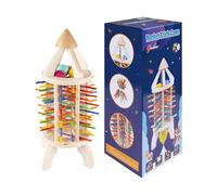 Genérico Kids Rocket | 13.7 In Recognition Puzzle Game, Color Sorting Wooden Stacking Toy | Boys Birthday Party Entertainment Home Indoor School