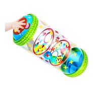 Generico Kids Rolling Toy - Balance Exercise Motor Skills Building Crawling Aid Roller Inflatable Crawling Trainer Bell Toy For And Young Children Early Sensory