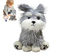 Generico Kids Stuffed Animal, Interactive Plush Schnauzer Toy, Lightweight Soft Sleeping Companion, Design Huggable Comfort, Compact Ideal for Boys, Girls, Teens, Adults and Men