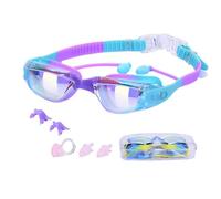 Genérico Kids Swim Goggles - Anti Fog Pool Glasses | UV Protection Water Sports Eyewear | Kids Swim Goggles Swimming With Earplugs | Swimming Glasses For Child 2-12