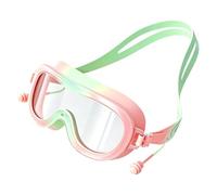 Generico Kids Swim Goggles - Anti-Fog Wide View | UV Protection Eyewear | Adjustable Silicone Strap, Includes Matching Earplugs, Comfortable Leak-Resistant Fit, for Pool Beach Water Park Swimming