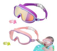 Generico Kids Swimming Goggles, Wide View UV Eye Protection, Anti-Fog No-Leak Design, for Beach, Pool, Snorkeling, Diving, Summer Water Play, Girls, Boys, Kids, Children