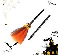 Generico Kids Witch Broom, Costume Toy Set, Cosplay Props For Trick-Or-Treat Playtime, Pretend Accessories, Toddler Boys Girls Haunted House Performance Festival Celebration, 31.5 inches