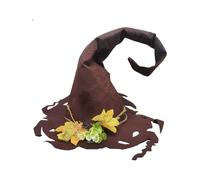 Generico Kids Witch Hat - Wide Brim Pointed Halloween Hat, Spooky Costume Party Accessory for Children, Teens, and Adults, Perfect for Cosplay, Halloween, and Themed Dress Up Events