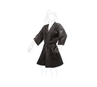 Generico Kimono Nero Monouso TNT 100 Pezzi - Unisex - Professionisti del settore estetico, unisex - Kimono per parrucchieri con cintura e Taschine
