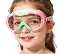 Generico Kinder Schwimmbrille,Anti-Beschlag Weitwinkel Poolbrille Mit Ohrstöpseln, Schwimmbrille Mit Verstellbarem Band | Für Kinder Von 3-14 Jahren See Wasserpark Fluss Urlaub Sommer Outdoor