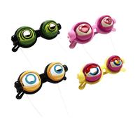 Generico Kinetic Crazy Moving Eyes Glasses with Manual Blink Action,Wacky Winking Novelty Glasses for Costume Parties (Four colors)