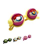 Generico Kinetic Crazy Moving Eyes Glasses with Manual Blink Action,Wacky Winking Novelty Glasses for Costume Parties (yellow)