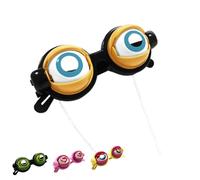 Generico Kinetic Crazy Moving Eyes Glasses with Manual Blink Action,Wacky Winking Novelty Glasses for Costume Parties (black)