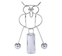 Generico Kinetic Fishing Sculpture,Fisherman Balancing Sculpture,Metal Fishing Statue Home Office Desktop Decor Ornament,Gifts for Fishings Lovers