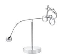 Generico Kinetic Fishing Sculpture,Fisherman Balancing Sculpture,Metal Fishing Statue Home Office Desktop Decor Ornament,Gifts for Fishings Lovers