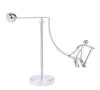 Generico Kinetic Fishing Sculpture,Fisherman Balancing Sculpture,Metal Fishing Statue Home Office Desktop Decor Ornament,Gifts for Fishings Lovers
