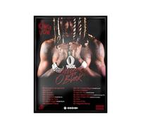 Generico King Von Album Welcome to O'Block Quadro, Cornice nera, Trap/Rap Italiano, Hip Hop, Icone, Decorazioni, Stampa (Welcome to O'Block, CORNICE, 30 x 40 cm)