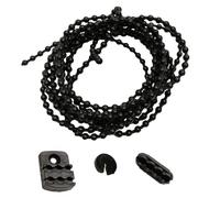 Generico Kit 2,5 metri catena zanzariera per finestra + accessori catenella a sfera