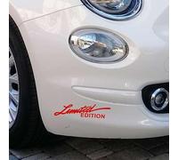 Generico Kit 2 Adesivi per Auto Limited Edition Edizione Limitata Divertenti Simpatici Scegli Colore cod.1886 (032 Rosso, cm 16 x 4 cadauno)