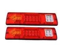 Generico KIT 2 FANALI POSTERIORI LED STOP FRECCIA PER CAMION RIMORCHI CAMPER VAN 12/24 V (ROSSO)