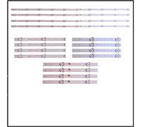 Generico KIT 4 BARRE LED TV PER NORDMENDE ND50KS4300J