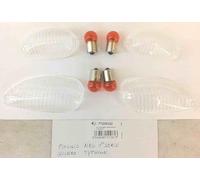 Generico KIT 4 GEMME FRECCE TRASPARENTI COMPATIBILE CON GILERA TYPHOON NTT 50-125 NRG 1° SERIE - CON 4 LAMPADINE OMAGGIO