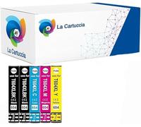 Generico kit 5 604XL Cartucce Compatibili per Cartucce Epson 604 XL 604XL compatibili per Epson XP-2200 WF-2910 WF-2930 XP-2205 XP-3200 XP-3205 XP-4205 XP-4200 WF-2950DWF WF-2935DWF WF-2930DWF