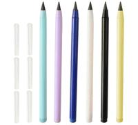 Generico Kit 6 Matite Perenni senza Tempera per Studenti Punta in Grafite e Corpo in Plastica, Scrittura Scorrevole e Leggera per Scuola e Disegno Professionale