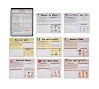 Generico Kit Abitudini Cristiane,Set Di Studio Cristiano | Kit Di Forniture Per Lo Studio Della Bibbia - Per Ragazzi Ragazze E Bambini Natale E Celebrazione Anno Nuovo