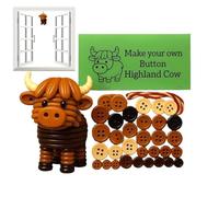 Generico Kit Addobbo con Bottoni Animale | Kit Divertente per Creare Bottoni Natalizi a Tema Animale,Decorazione Casa Bambini Party per Donne Uomini | Soggiorno Camera da Letto Ufficio Ingresso Porta
