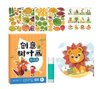 Generico Kit Attività Artistiche Con Foglie Per Bambini - Set Per Realizzare Animali Con Foglie D'autunno,Set Creativo Educativo Manuale Per Ragazzi E Ragazze