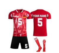 Generico Kit Calcio Personalizzato Uomo/Donna - Offerta Kit Completo (Magli Pantaloncini+Calzettoni) - Uniforme Sportiva Completa E Professionale per Squadre