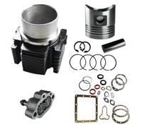 Generico Kit Cilindro e Pistone + Pompa Olio + Serie Guarnizione Completa e Paraoli Adattabile per Motore Lombardini Diesel LDA 510 per Motozappa e Motocoltivatore