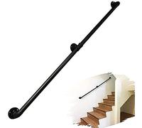 Generico Kit completo for corrimano in tubo industriale for scale con montaggio a parete(19ft)