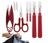 Generico Kit - Découd-Vite | Kit De 6 pièces, 4 Découseurs Ergonomiques, 1 Paire De Ciseaux 5 Pouces Et 1 Coupe-Fil, Outils DeaCouture DIY pour Broderie, Tricot Et Tissu