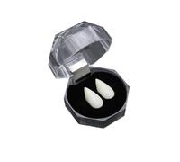 Generico Kit Denti da Vampiro per Halloween Cosplay con 3 Misure Personalizzabili, Accessori Finti per Feste Spaventose, Denti Finti Decorativi,per Costumi e Party Tematici (19mm)