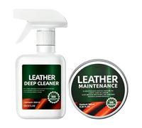 Generico Kit Detergente E Condizionante Per La Pelle,con spugna e nutrizione profonda,Detergente E Balsamo Per Pelle | Stivali, Divani, Sedili Auto, Borse, Scarpe, Abbigliamento, Casa E Ufficio